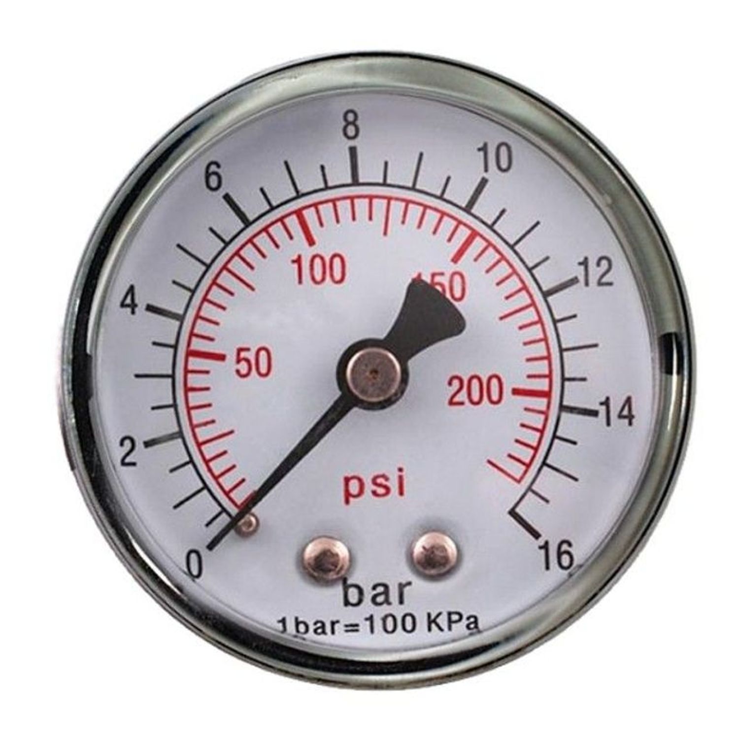 Pressure Gauge 1/4'rear 50mm D5014r16 Packaged